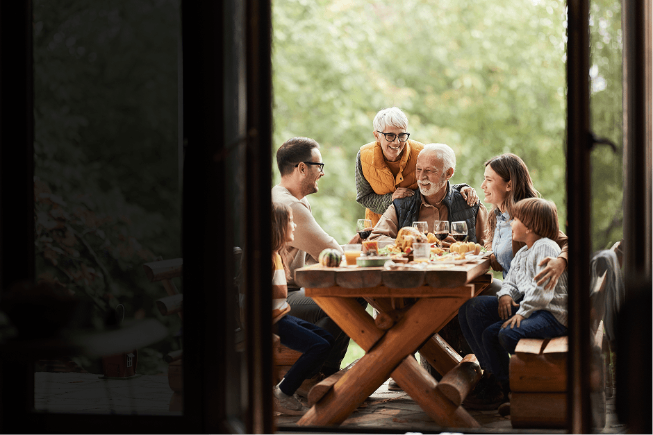 Family caring together